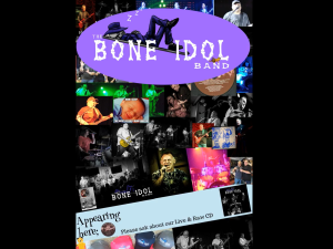 Bone Idol live 70’s and more pop party band