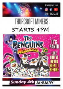 PANTOMIME  (Penguins of madagascar)  (Tickets 3 pound each all ages)