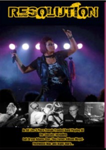 RESOLUTION  (live girl fronted pop band)